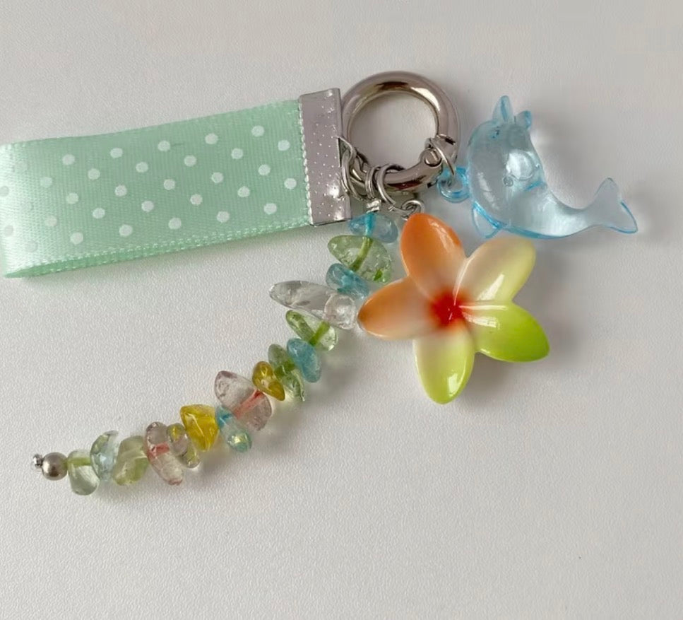 Floral keychain￼